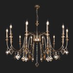 Подвесная люстра Умный Дом 10120/12 золото Eurosvet Telao