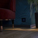 Розетка с подсветкой (черный) Werkel W1171408