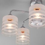 Потолочная люстра со стеклянными плафонами Eurosvet 30176/5 хром