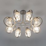 Потолочная люстра Умный дом 10128/8 сатин-никель Eurosvet Loraine