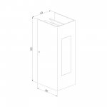 Уличный настенный светодиодный светильник 1638 TECHNO LED IP54 1638 TECHNO LED черный Elektrostandard