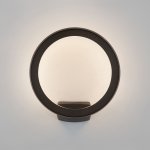 Уличный настенный светодиодный светильник Ring IP54 1710 TECHNO LED черный Elektrostandard