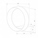 Уличный настенный светодиодный светильник Ring IP54 1710 TECHNO LED черный Elektrostandard