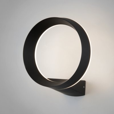 

Уличный настенный светодиодный светильник Ring IP54 1710 TECHNO LED черный Elektrostandard