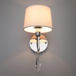 Настенное бра с абажуром 10127/1 хром Eurosvet Madera