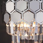 Настенный светильник 10124/2 хром/прозрачный хрусталь Strotskis (10113/2) Eurosvet Ariana