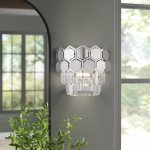 Настенный светильник 10124/2 хром/прозрачный хрусталь Strotskis (10113/2) Eurosvet Ariana