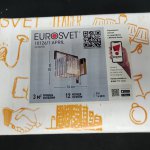 Настенный светильник с хрусталем 10126/1 золото Eurosvet April