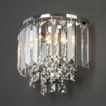 Настенный светильник с хрусталем 10121/2 хром Eurosvet Torreta