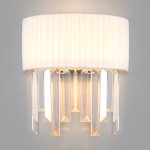 Настенный светильник с абажуром 10122/2 хром Eurosvet Amantea