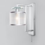 Настенный светильник с абажуром 60123/1 хром Eurosvet Fargo