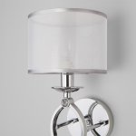 Настенный светильник бра Eurosvet 60124/1 хром (60109/1) Fabiola