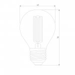 Филаментная светодиодная лампа Mini Classic 6W 3300K E27 (G45 тонированный) BLE2751 Elektrostandard