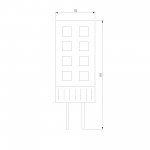Светодиодная лампа JCD 7W 220V 6500K G4 Elektrostandard (BLG415)