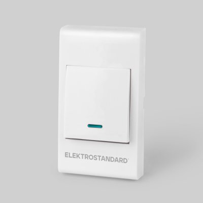 

Кнопка для проводного звонка 26021/00 белый Elektrostandard, Кнопка 26021/00 Белый