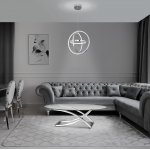 Подвесной светильник с пультом 90245/3 хром Eurosvet Tempus