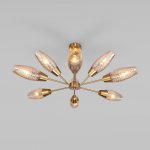 Потолочная люстра с плафонами 60140/9 золото Eurosvet Thalia