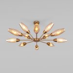 Потолочная люстра с плафонами 60140/12 золото Eurosvet Thalia
