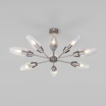Потолочная люстра с плафонами 60140/9 сатин-никель Eurosvet Thalia