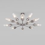 Потолочная люстра с плафонами 60140/12 сатин-никель Eurosvet Thalia