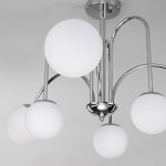 Потолочная люстра с плафонами 30177/6 хром Eurosvet Alix