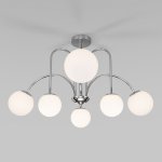Потолочная люстра с плафонами 30177/6 хром Eurosvet Alix