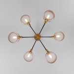 Потолочная люстра в стиле лофт 70127/6 черный Eurosvet Arcada