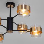 Потолочная люстра в стиле лофт 70127/6 черный Eurosvet Arcada