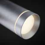 Подвесной светодиодный светильник DLR023 12W 4200K хром матовый Eurosvet