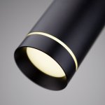 Подвесной светодиодный светильник DLR023 12W 4200K черный матовый Eurosvet