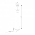 Ландшафтный светодиодный светильник Nimbus IP54 35126/F черный Elektrostandard