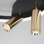 Светодиодная люстра Умный дом 90247/3 черный / золото Eurosvet Luminari
