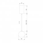 Подвесной светодиодный светильник 50215/1 LED черный Elektrostandard