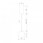 Подвесной светодиодный светильник 50215/1 LED хром Elektrostandard