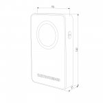 Звонок беспроводной 38M IP20 DBQ27M WL Серебро/Чёрный Elektrostandard