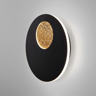 

Настенный светодиодный светильник Areola 40150/1 LED черный/золото Elektrostandard
