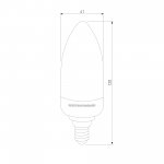 Светодиодная лампа "Имитация пламени" 3 режима 3W E14 BLE1436 Elektrostandard