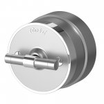 Переключатель одноклавишный Vintage (серебро матовый/хром) Werkel W5812054