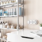 Розетка с заземлением Vintage (белый матовый/хром) Werkel W5871050