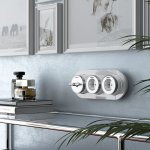 Розетка с заземлением Vintage (белый матовый/хром) Werkel W5871050