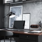 Розетка с заземлением Vintage (черный матовый/хром) Werkel W5871051