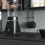 Розетка с заземлением Vintage (черный матовый/хром) Werkel W5871051