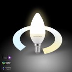 Умная светодиодная лампа "Свеча" C37 5W 3300К-6500К CCT+DIM Е14 BLE1438 Elektrostandard