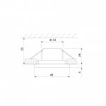 Встраиваемый точечный светильник 15271/LED Elektrostandard