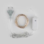 Гирлянда нить "Роса" теплый белый 10м IP20 400-008 Eurosvet