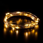 Гирлянда нить "Роса" теплый белый на батарейках 3 м IP20 400-006 Eurosvet