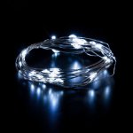 Гирлянда нить "Роса" белый на батарейках 3м IP20 400-006 Eurosvet