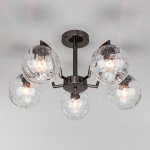 Потолочная люстра с плафонами 30178/5 черный жемчуг Eurosvet Eden