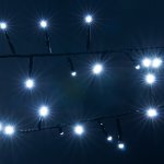 Гирлянда нить "Мишура" белый 5м IP20 400-004 Eurosvet