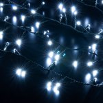 Гирлянда нить "Мишура" белый 5м IP20 400-004 Eurosvet